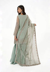 Maria B Organza Collection - Light Pista Organza Dress 3 Pc Suit